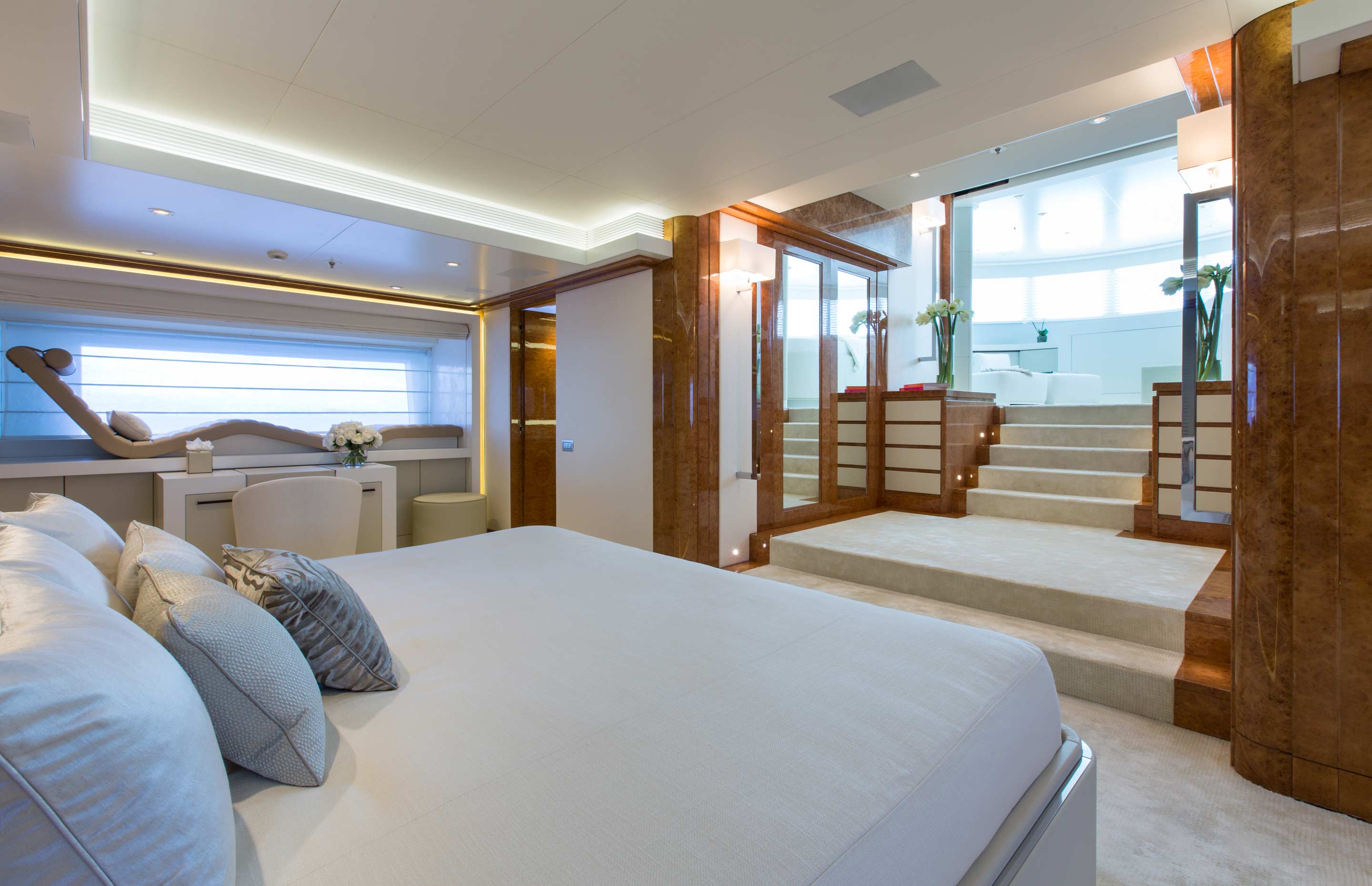 Galaxy superyacht Cabin Photo by Jeff Brown — Yacht Charter