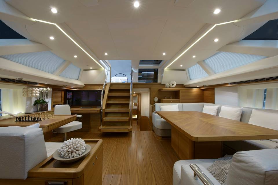 Luxury yacht Reina - Interior - Photo credit to Oyster ...