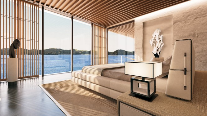 Motor yacht Symmetry concept - VIP Bedroom Suite
