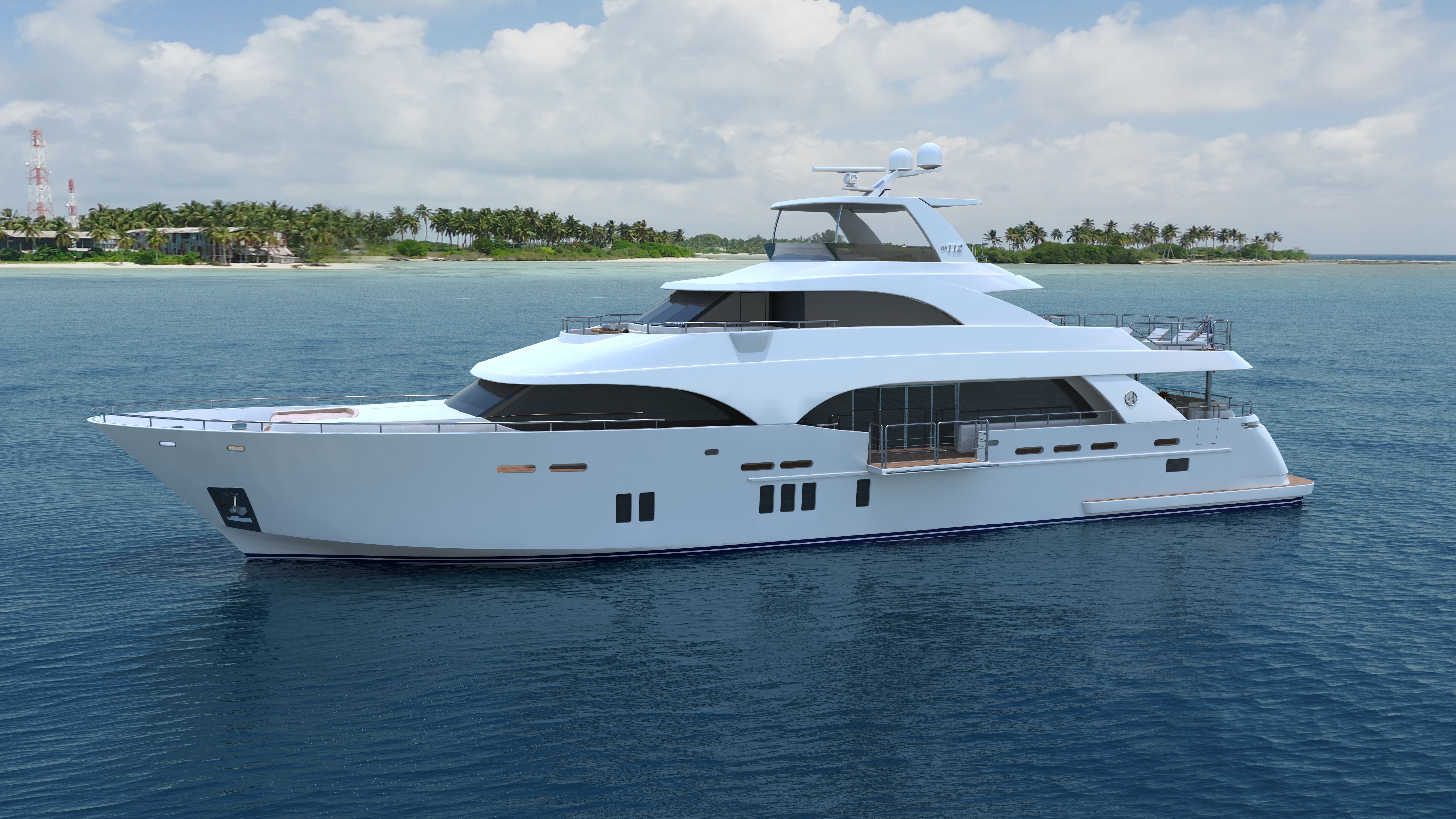 New 112' TriLevel Motor Yacht by Ocean Alexander — Yacht Charter