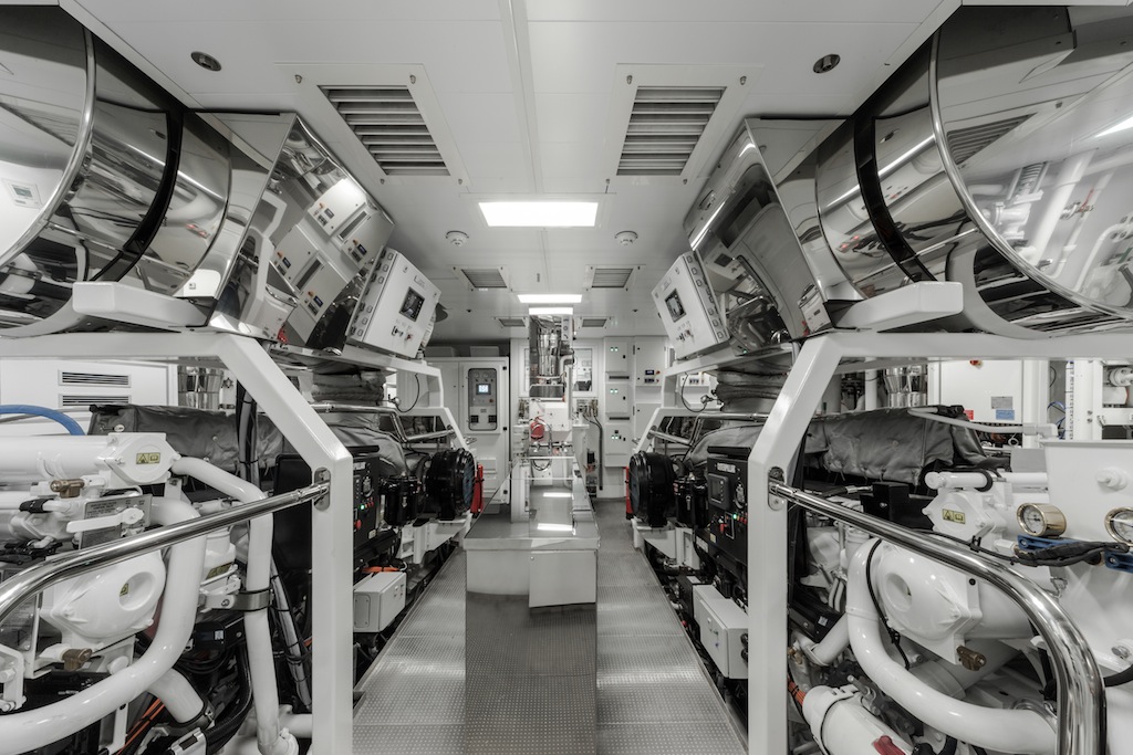 Atlante engine room — Luxury Yacht Charter & Superyacht News