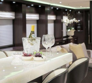 Carpe Diem superyacht Skylounge Bar Detail
