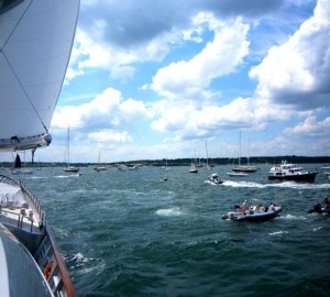 Transatlantic Race 2011: A Great First Day onboard Superyacht Maltese Falcon