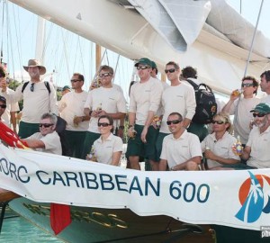 RORC Caribbean 600, 2012. Hetairos' crew after finishing on Wednesday 22nd February - Tim Wright/Photoaction