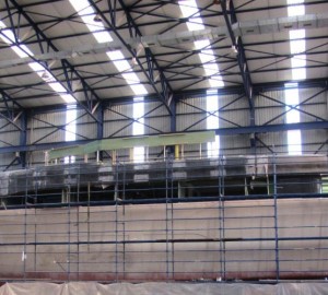 Curvelle yacht Quaranta under construction