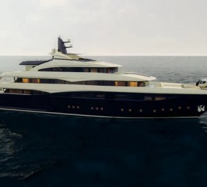 Luxury motor yacht CRN 131 rendering