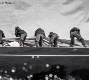 Crew aboard Lionheart superyacht