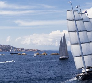 Charter yacht Maltese Falcon at the 2013 Perini Navi Cup - Image credit to Perini Navi