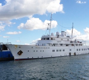 Luxury yacht Lady K II at Solent Refit