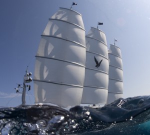 88m Perini Navi charter yacht The Maltese Falcon - Photo by Carlo Borlenghi