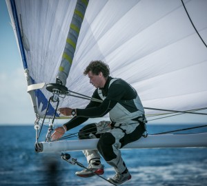 Jack Bouttell, Artemis Offshore Academy graduate and Figaro sailor is on board for Lupa of London's first transat © Puerto Calero James Mitchell