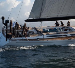 Line Honours and Overall victory for Jeremy Pilkington's Baltic 78 charter yacht Lupa of London - Image by RORC Arthur Daniel & Orlando K Romain