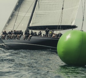 Luxury yacht LIONHEART under sail