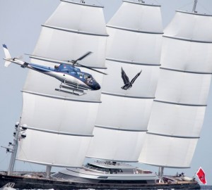 Luxury charter yacht Maltese Falcon during the Perini Navi Cup 2015
