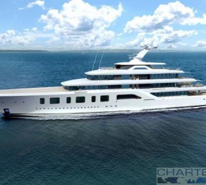 Sinot Exclusive Yacht Design - Superyacht Aquarius or Project Touchdown renderings - profile