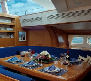 Sailing Yacht AVENTURA Saloon - Image by Royal Denship Yachts