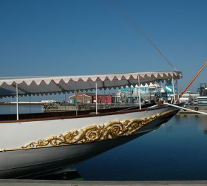 The Royal Yacht Dannebrog Stern - Image by Peter Bromley