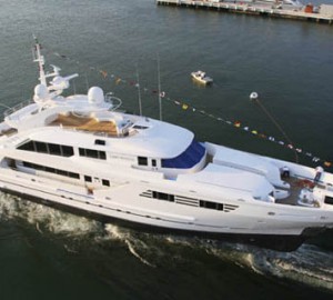 Yacht LADY DAHLIA at launch - Image by ISA Yachts
