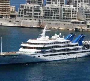 Prince Abdul Aziz entering Msida Marina - Photo Credit Capt. Lawrence Dalli
