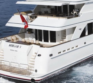 Yacht MIRGAB V Aft - Image by Burger Yachts