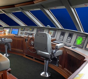 Yacht MIRGAB V Bridge - Image by Burger Yachts