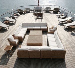 Sun Deck On Board Yacht SAVARONA