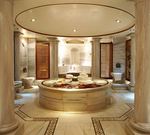 Main Master Bath On Board Yacht SAVARONA