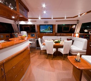Inside Aboard Yacht CATSY