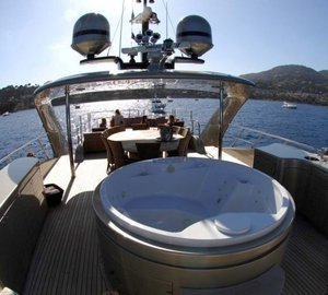 Jacuzzi Pool Aboard Yacht MIDNIGHT SUN