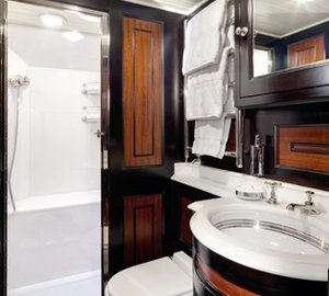 Guest's Bath On Board Yacht SHAMROCK V