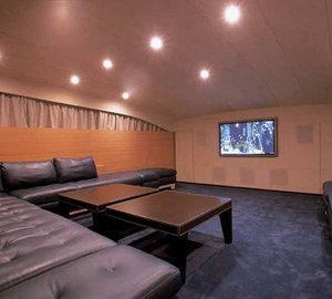Movie Cinema Area Aboard Yacht SHELEILA