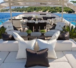 Sunbeds On Board Yacht SUN GLIDER II