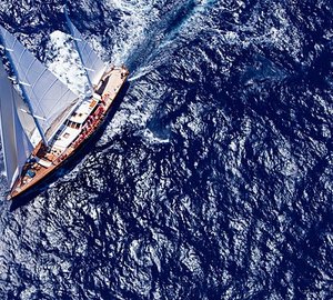 From Above Aspect Aboard Yacht AXIA