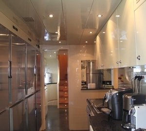 Profile Aspect: Yacht BLUE BREEZE's Ship's Galley Pictured