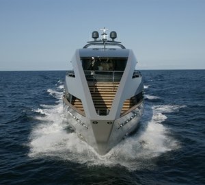 Ship's Bow: Yacht OCEAN EMERALD's Cruising Captured