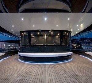 Bridgedeck Window View Aboard Yacht OCEAN EMERALD