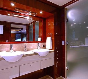 Main Master Showering On Yacht SEAFARIS