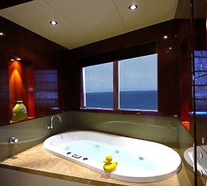 Main Master Bathroom On Board Yacht SEAFARIS