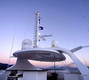 Evening: Yacht SEAFARIS's Sun Deck Captured