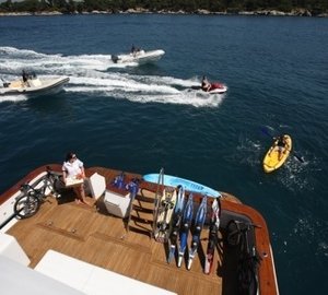 Ship's Tenders On Board Yacht DAYDREAM