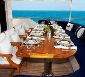 External Eating/dining Furniture On Yacht MAVERICK II