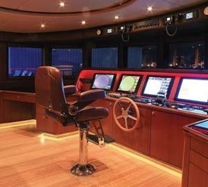 Wheel House On Yacht WAKU