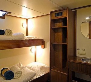 Twin Bed Cabin Aboard Yacht ADORNATE