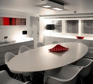 Eating/dining Saloon Aboard Yacht BERZINC