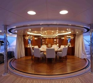 Diner Viewing In On Yacht HARMONY III