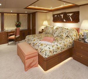Main Master Cabin On Board Yacht PRAXIS
