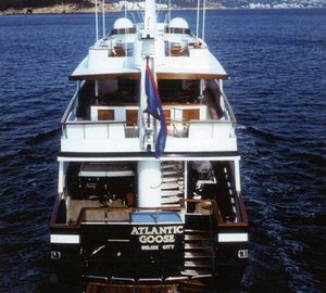 Stern On Board Yacht ATLANTIC GOOSE