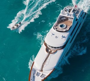 Above Including Ship's Tender On Yacht CARPE DIEM II