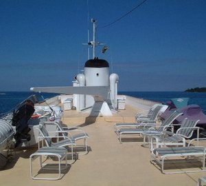 Sun Lounges on the 45m Yacht Ilonka