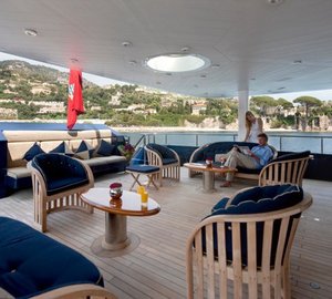 Top Aft Deck On Board Yacht PERFECT PERSUASION